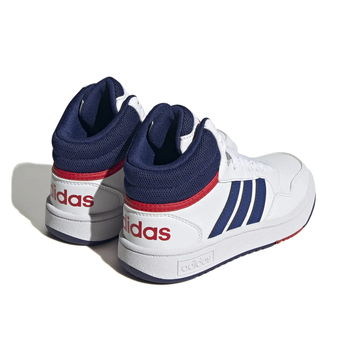 Sneakers alte da bambino bianche con logo adidas Hoops 3.0 - Image 17