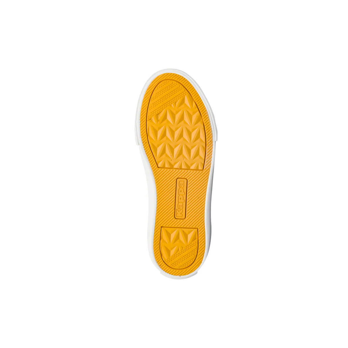 Sneakers alte da bambino nere Kappa in tessuto con inserti arancioni - Image 5