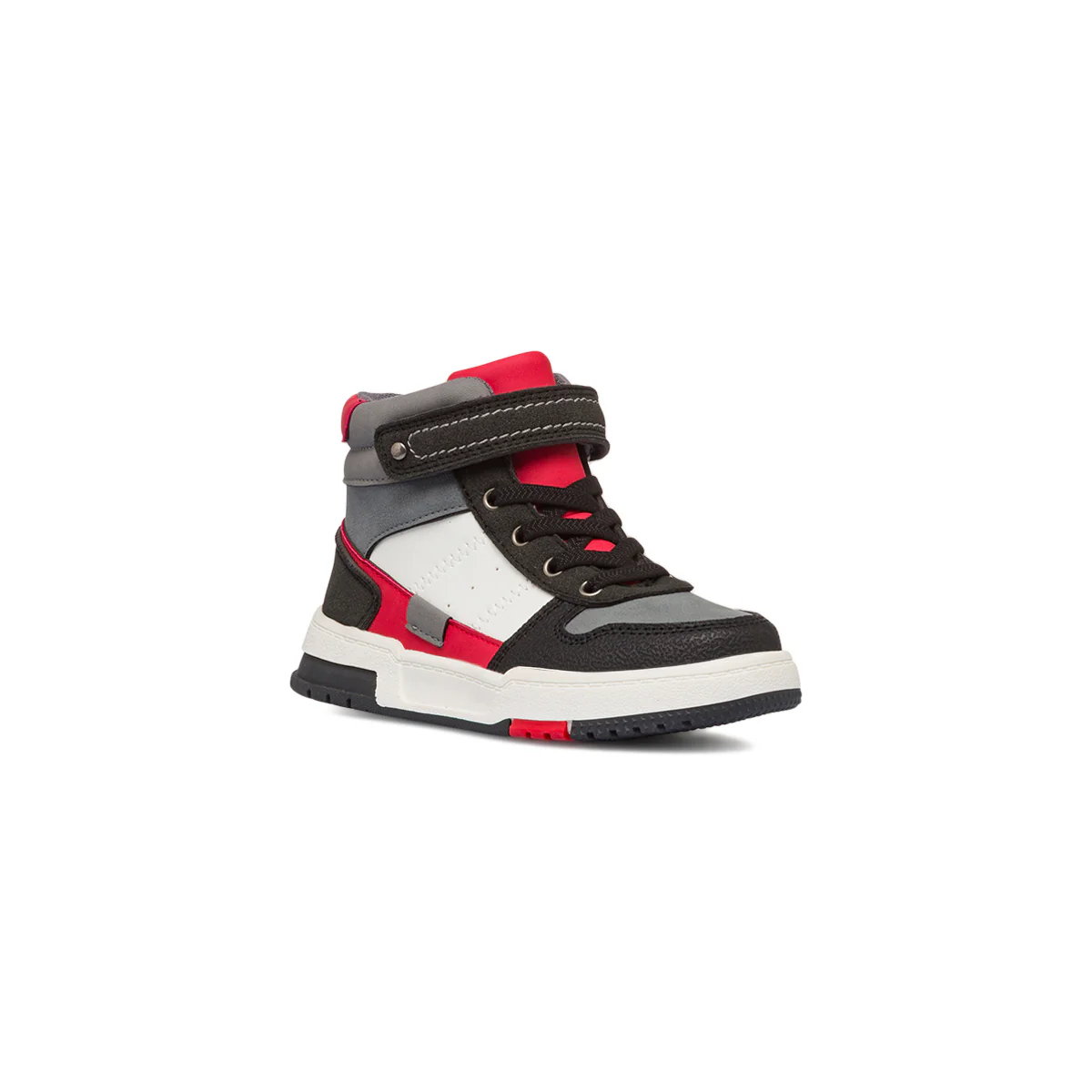 Sneakers alte da bambino nere rosse e grigie Birilli&Monelli - Image 2