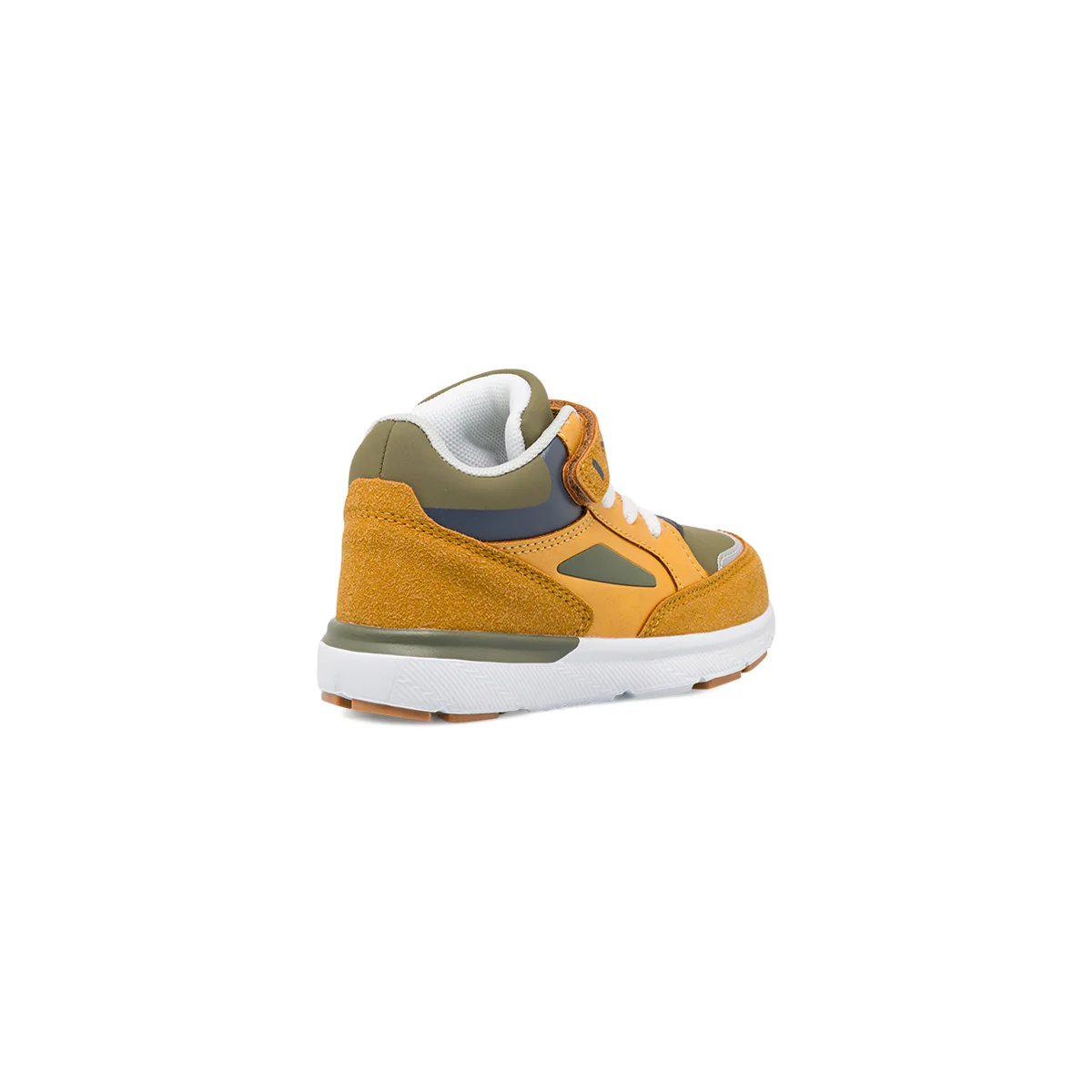 Sneakers alte da bambino ocra e verde con strappo in velcro Primigi - Image 3