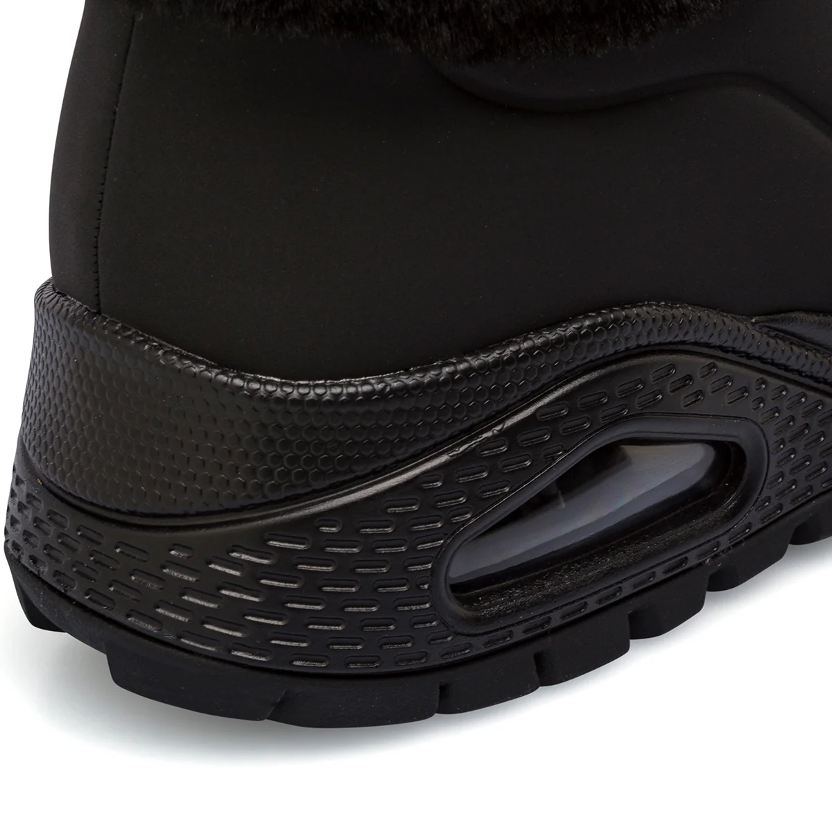 Sneakers alte da donna nere con dettaglio pelliccia sintetica Skechers - Image 6