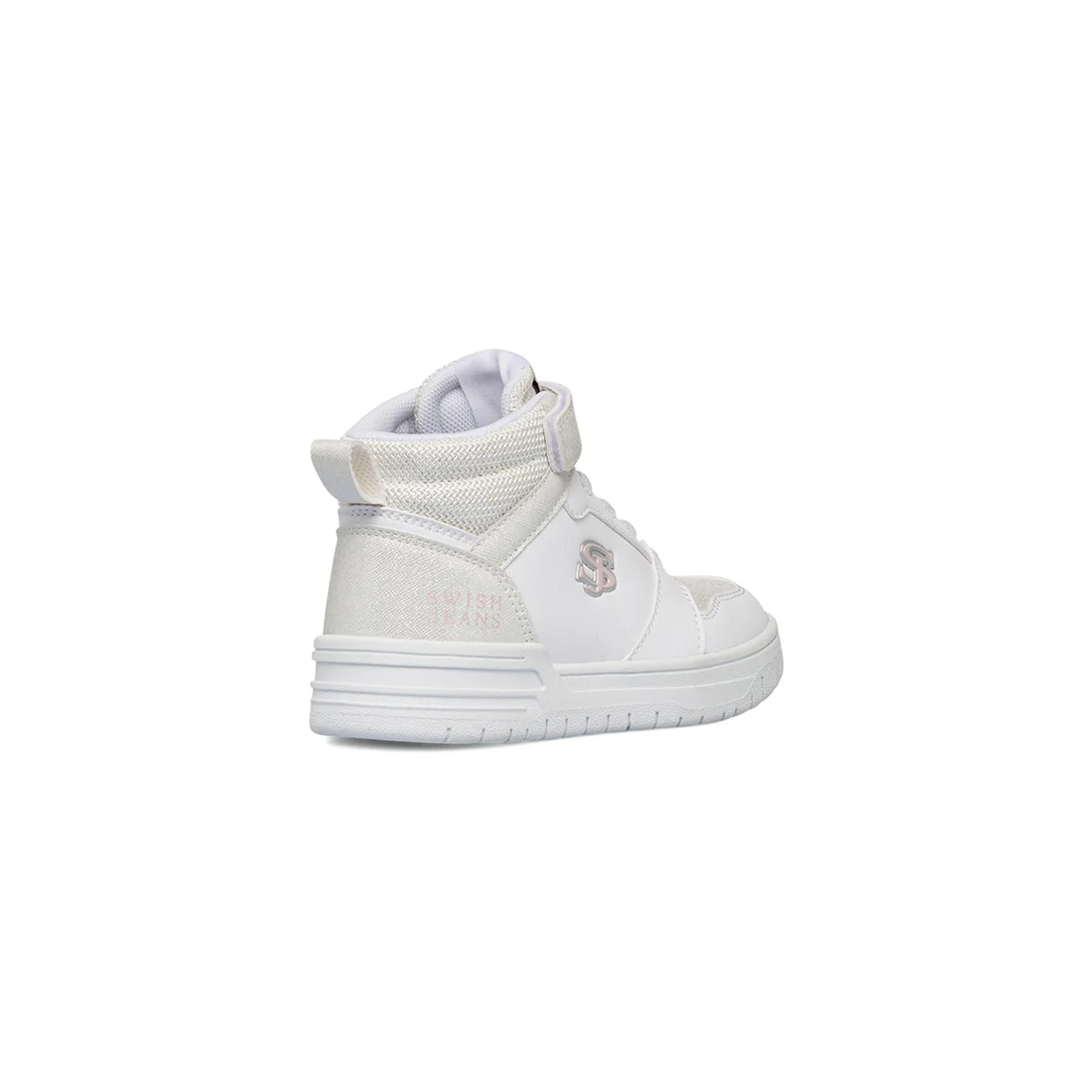 Sneakers alte da ragazza bianche Swish Jeans - Image 3