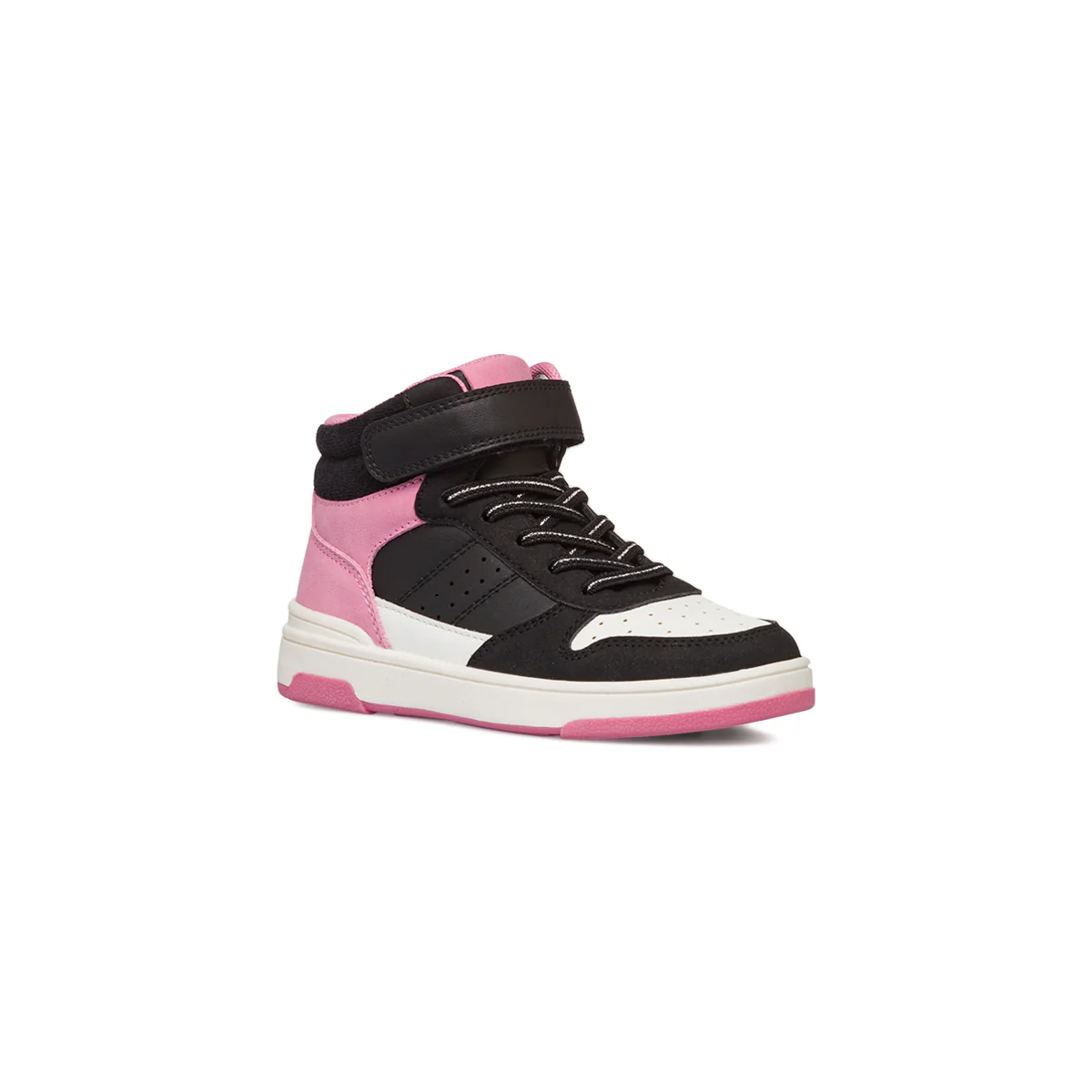 Sneakers alte da ragazza nere e rosa Dieci Baci - Image 2