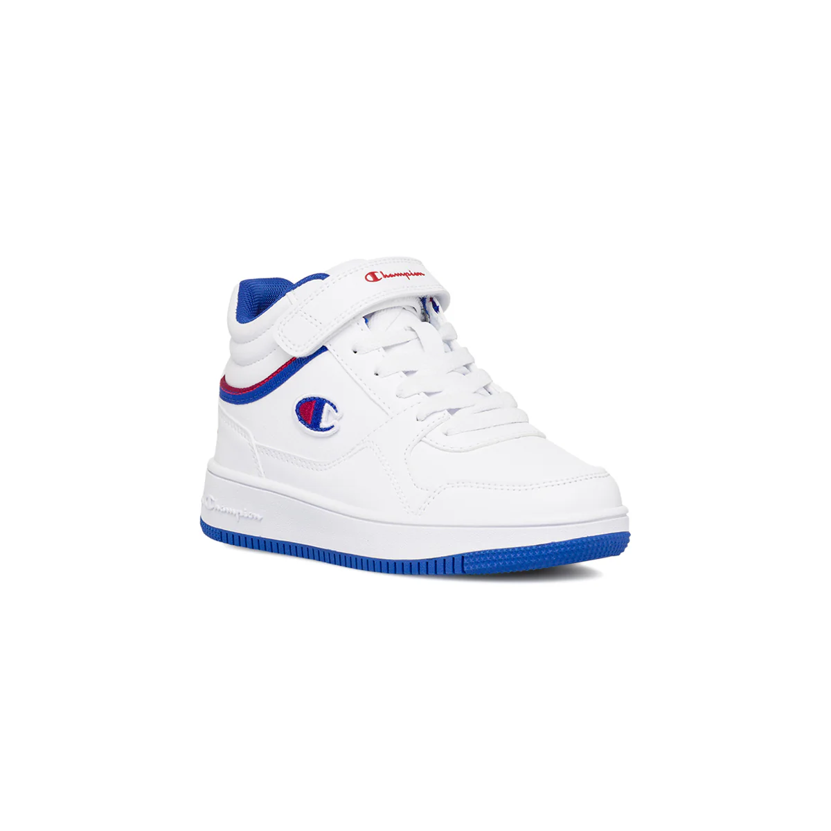 Sneakers alte da ragazzo bianche con logo Champion Rebound Mid - Image 2