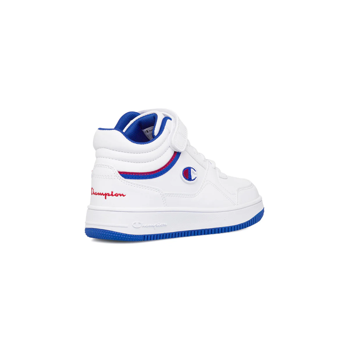 Sneakers alte da ragazzo bianche con logo Champion Rebound Mid - Image 3