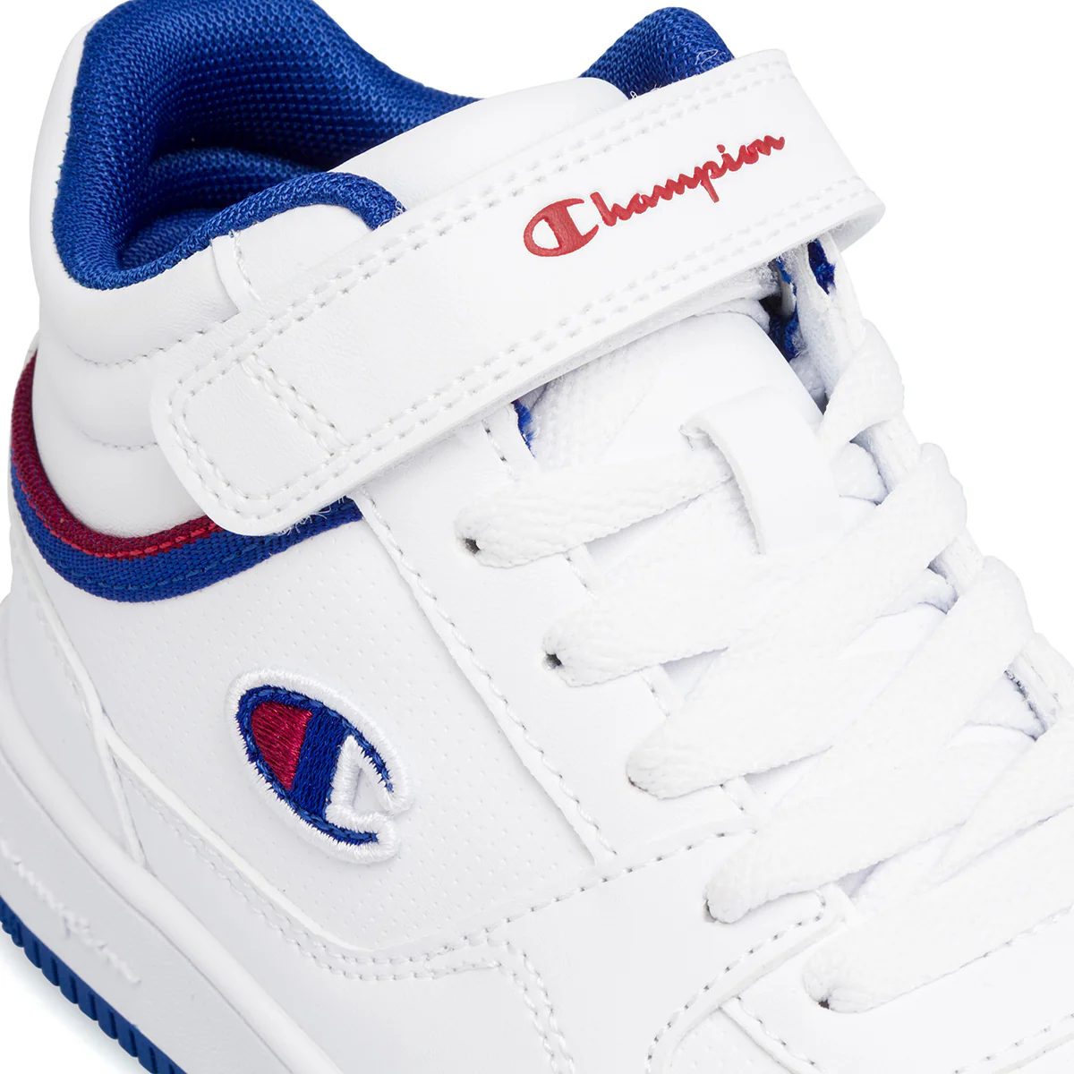 Sneakers alte da ragazzo bianche con logo Champion Rebound Mid - Image 5