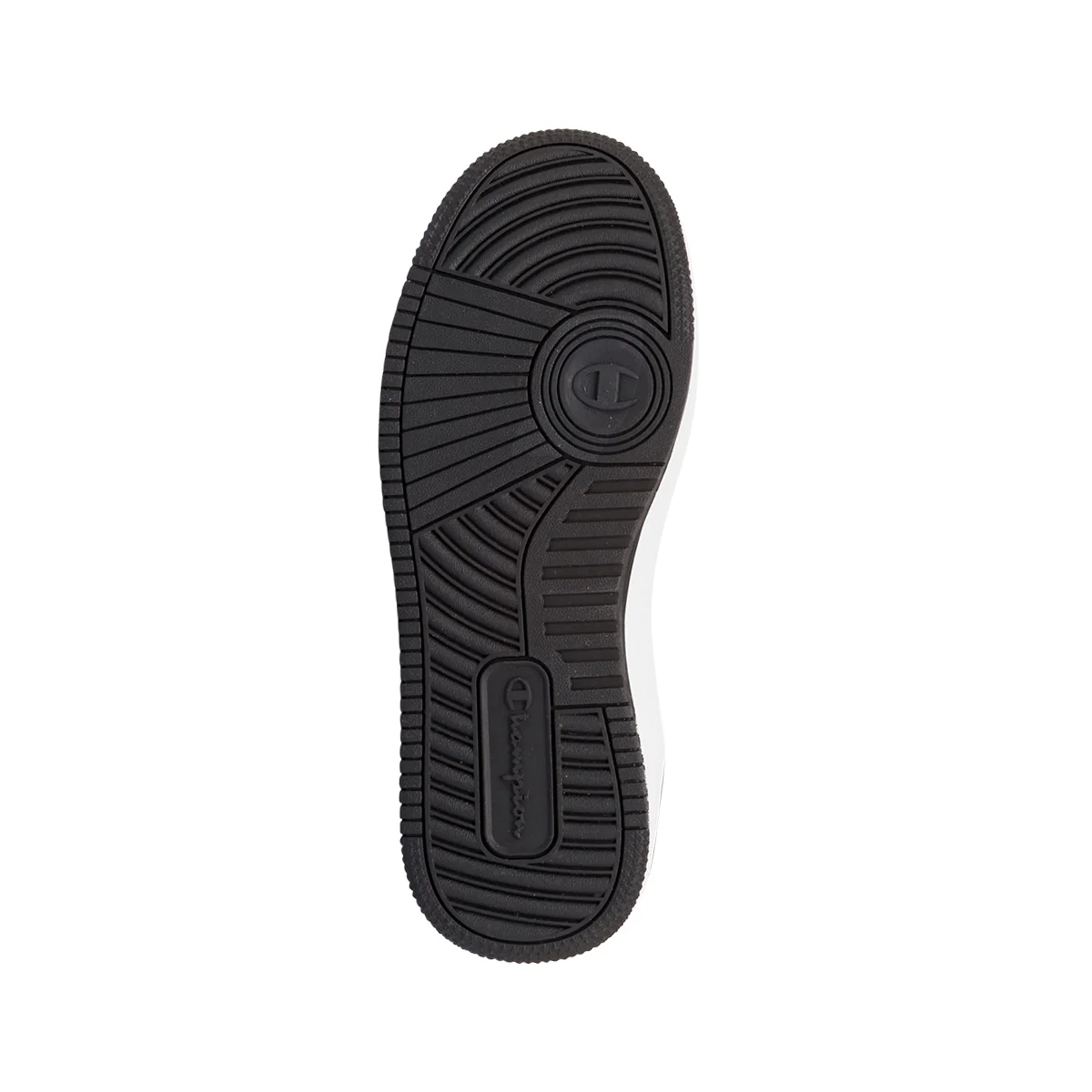 Sneakers alte da ragazzo bianche e nere con logo Champion Rebound 2.0 Mid - Image 4