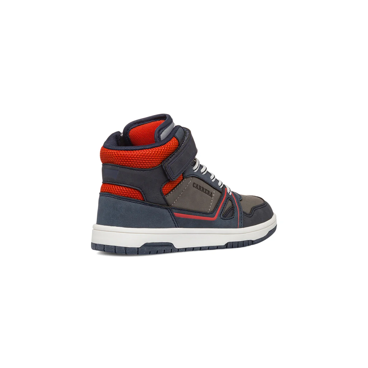 Sneakers alte da ragazzo grigie e blu con logo Carrera Jeans - Image 3