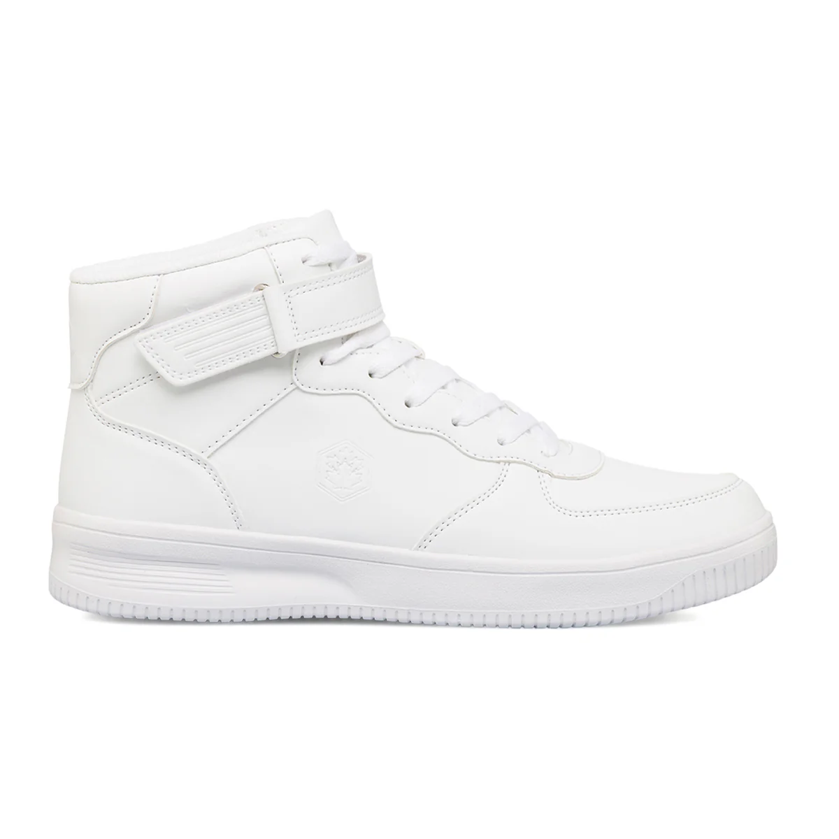 Sneakers alte da uomo bianche con logo Lumberjack Finster High