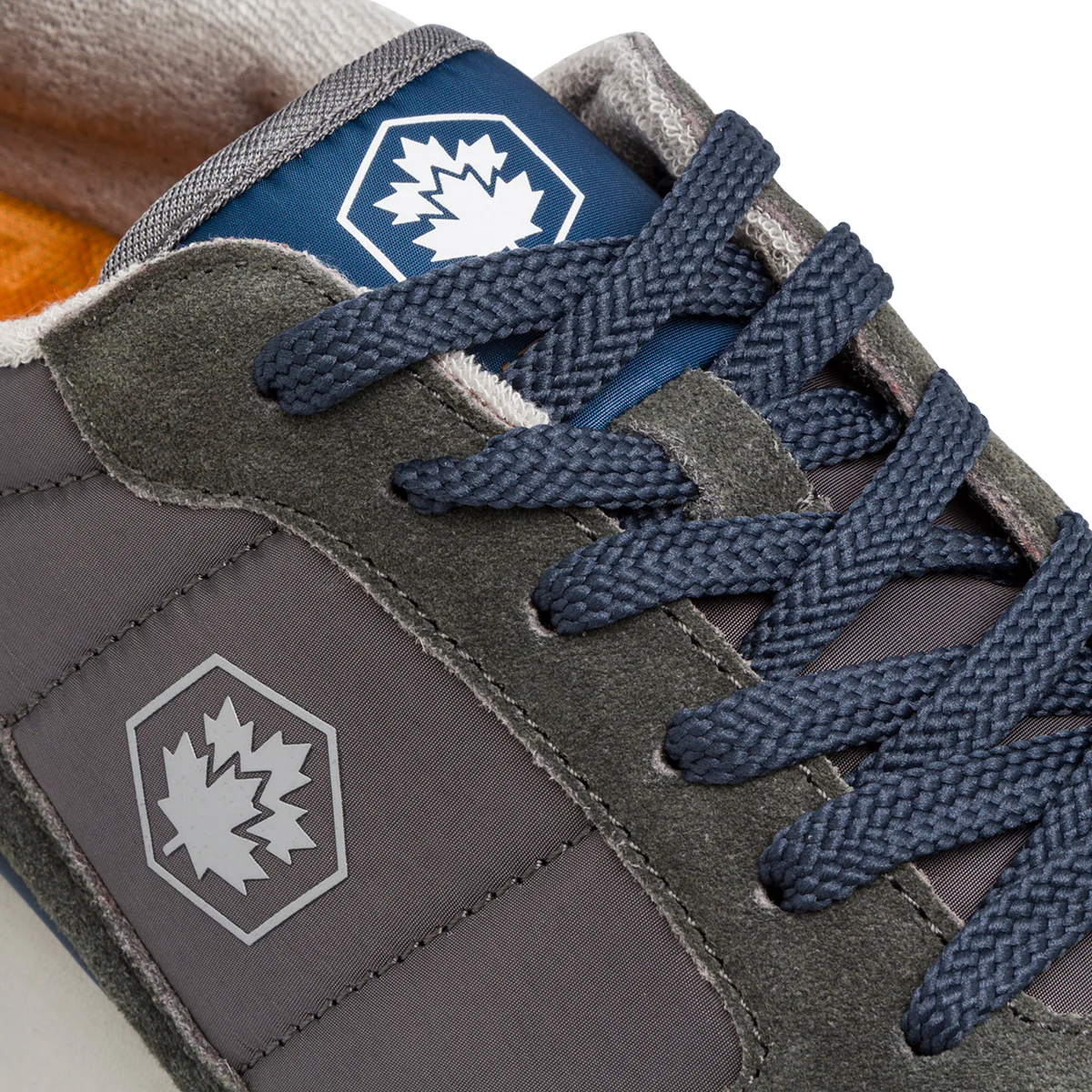 Sneakers da uomo in pelle grigie e blu Lumberjack - Image 3