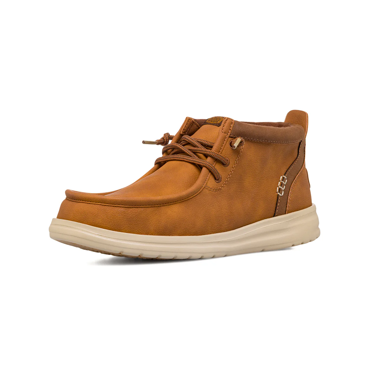 Sneakers alte da uomo ocra Heydude Wally Mid stile mocassino - Image 2