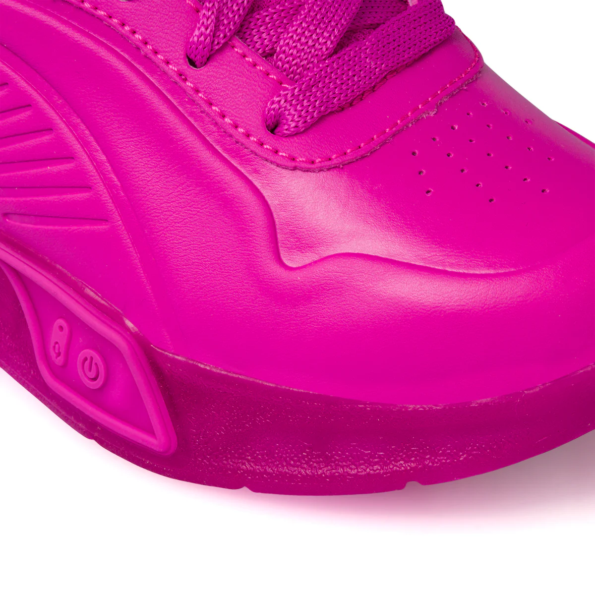 Sneakers alte fucsia da bambina con luci Skechers S-Lights Remix - Image 6