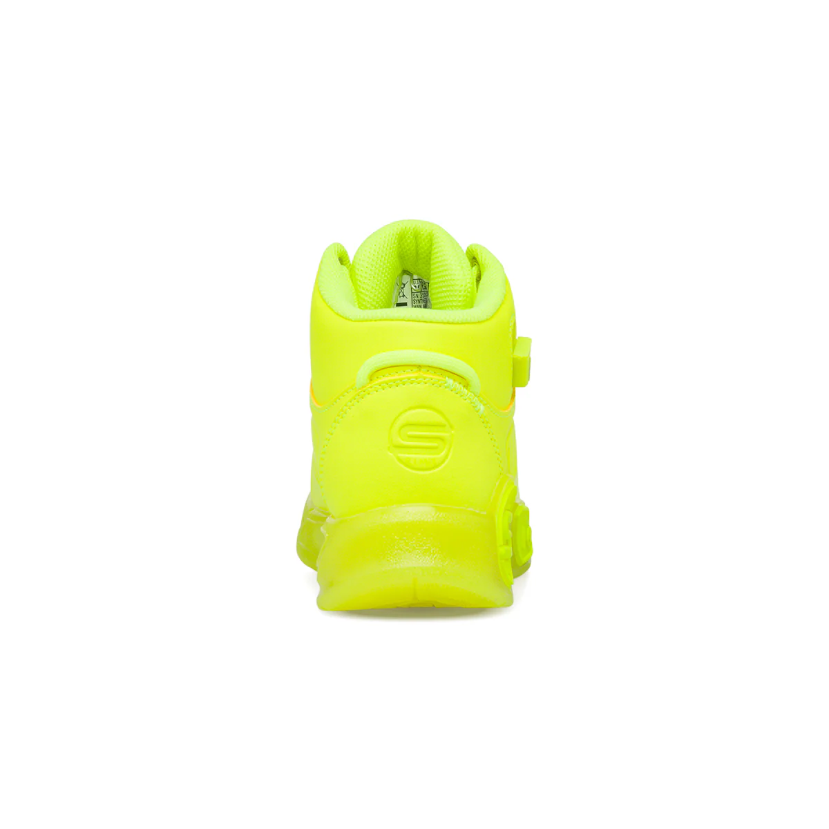 Sneakers alte giallo fluo da bambino con luci Skechers S-Lights Remix - Image 4