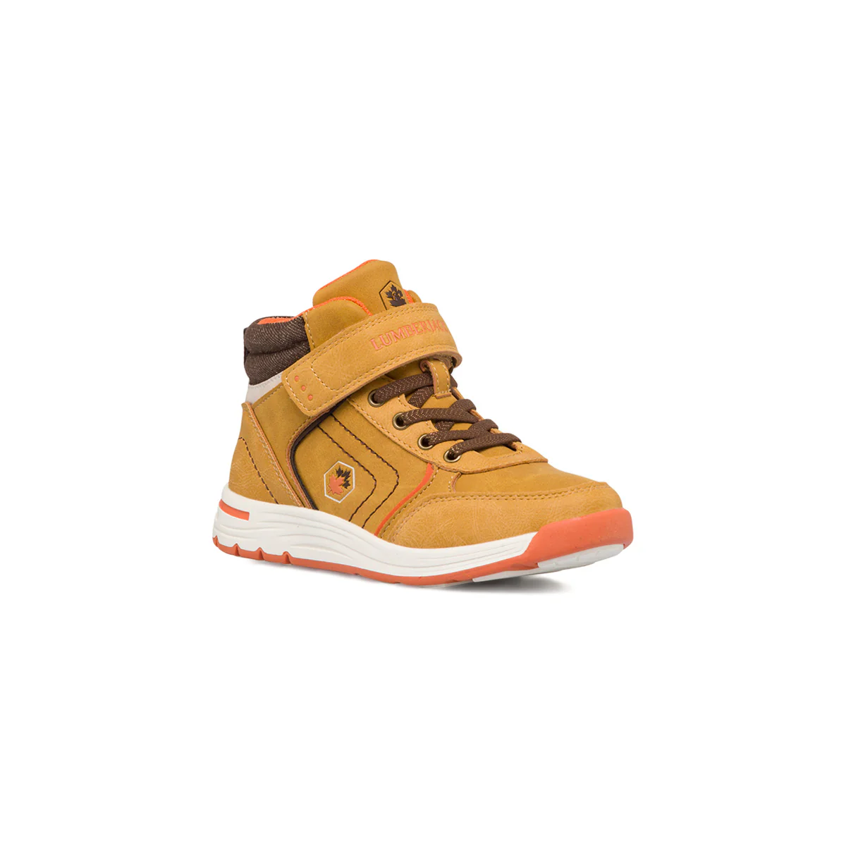 Sneakers alte giallo ocra da bambino con colletto imbottito Lumberjack Colby - Image 2