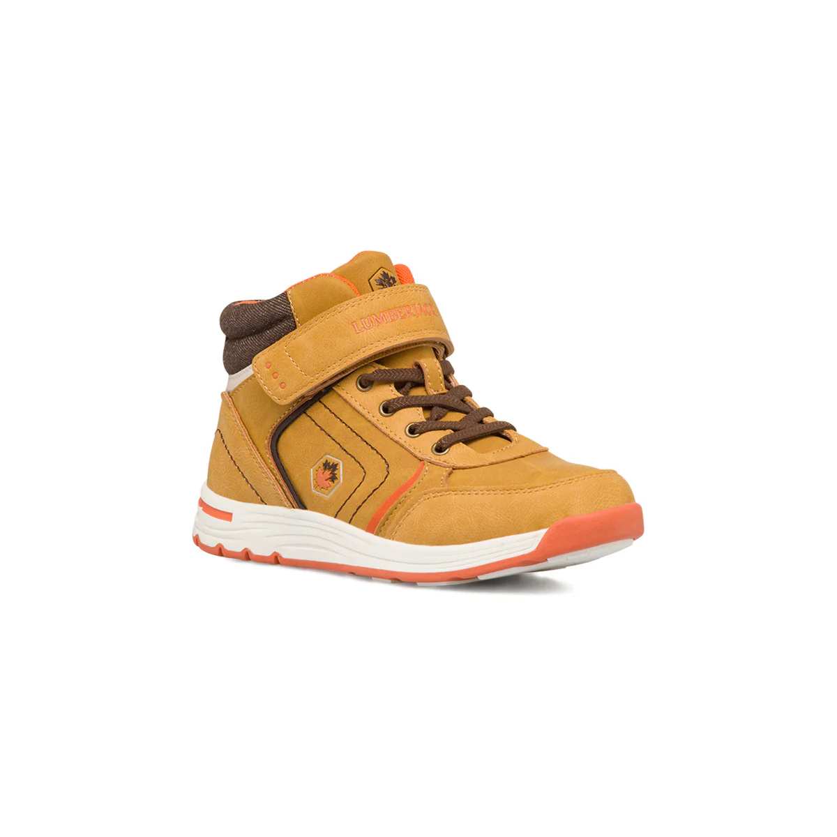 Sneakers alte giallo ocra da bambino con colletto imbottito Lumberjack Colby - Image 2