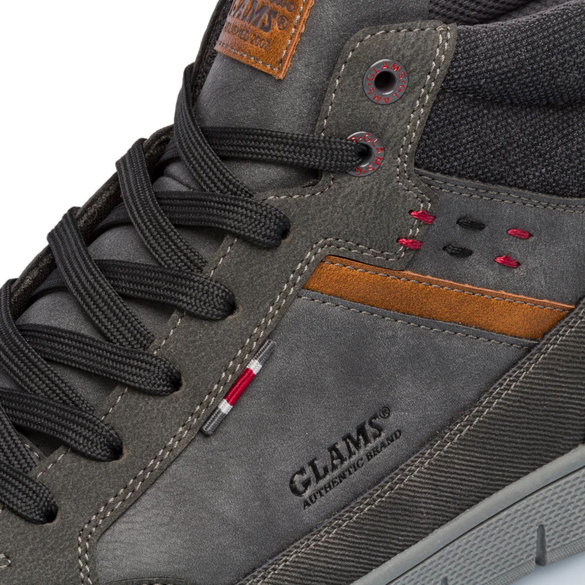 Sneakers alte grigie con colletto imbottito Glams - Image 7