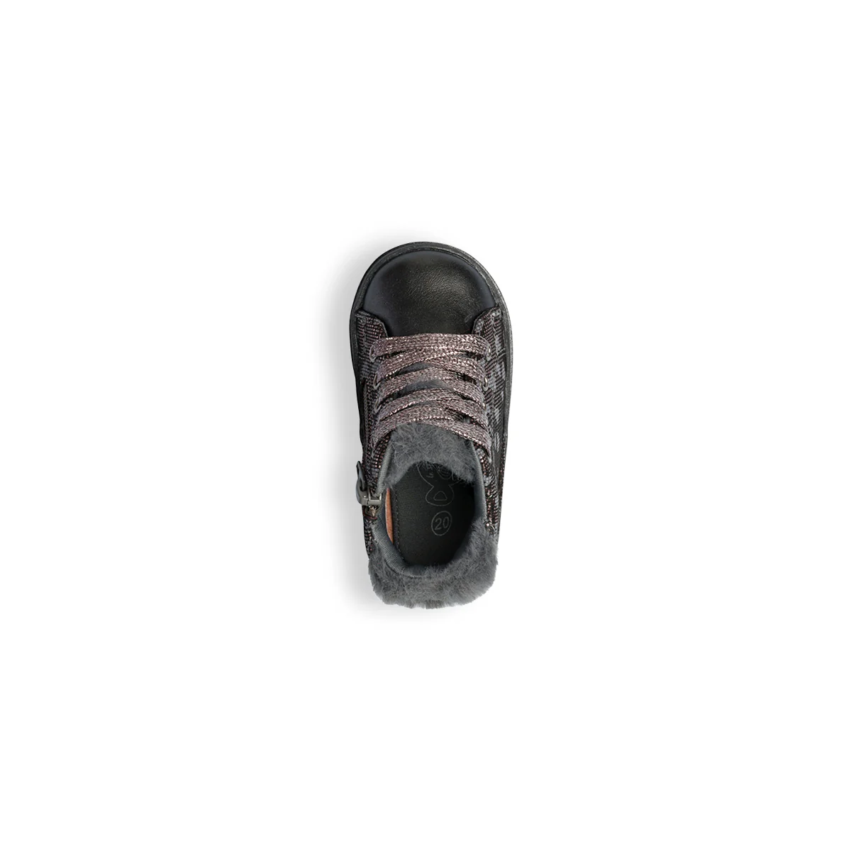 Sneakers alte grigie con colletto imbottito Le scarpe di Alice - Image 9