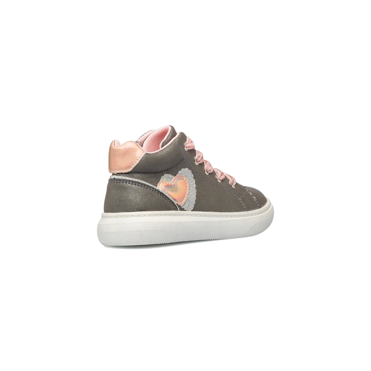Sneakers alte grigie con dettagli glitterati Le scarpe di Alice - Image 3