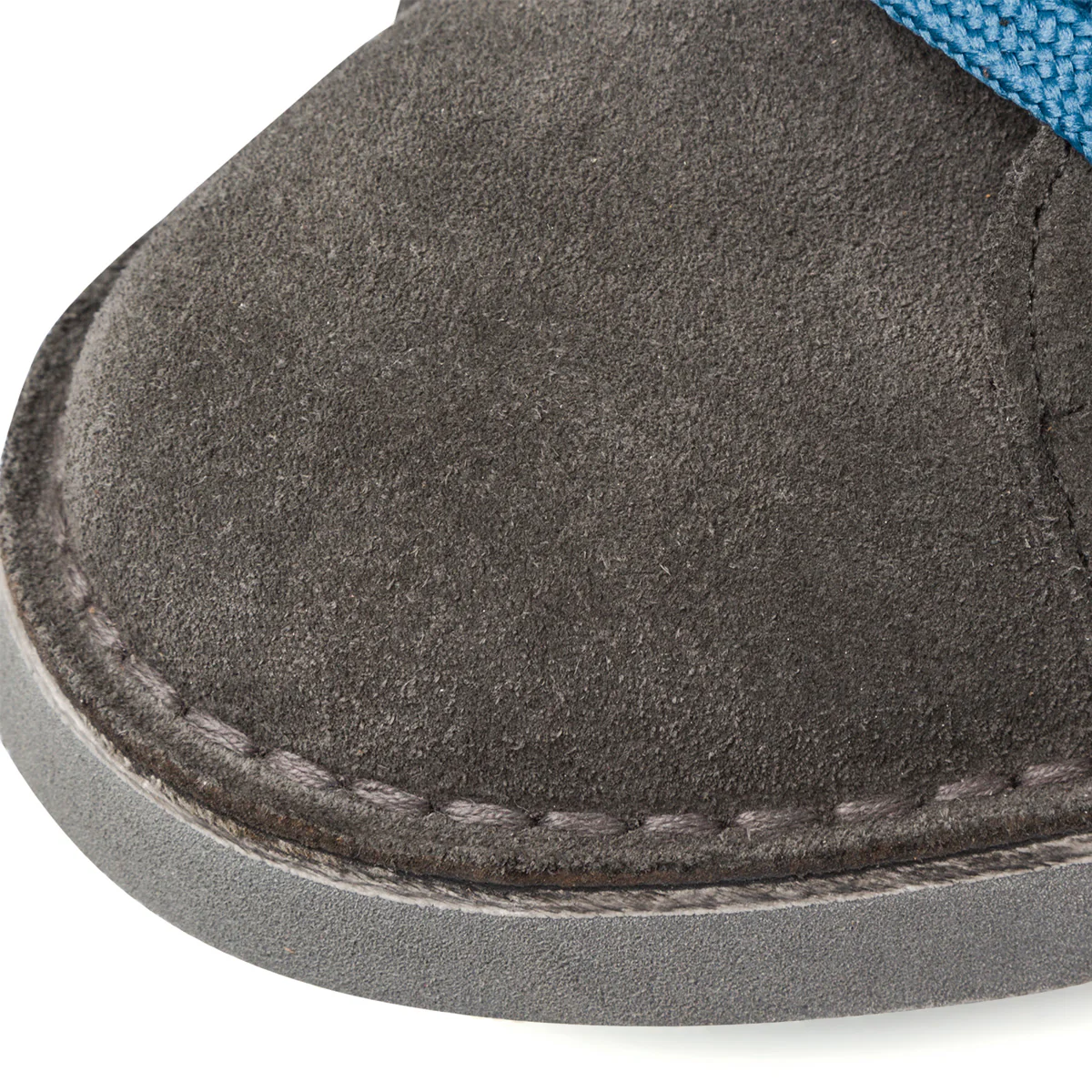 Sneakers alte in pelle grigie da uomo con lacci bicolore Primopiano - Image 6
