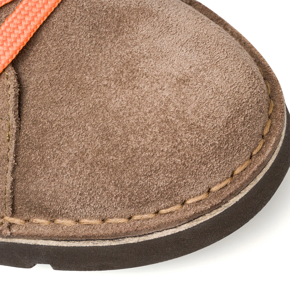 Sneakers alte in pelle khaki da uomo con lacci bicolore Primopiano - Image 5