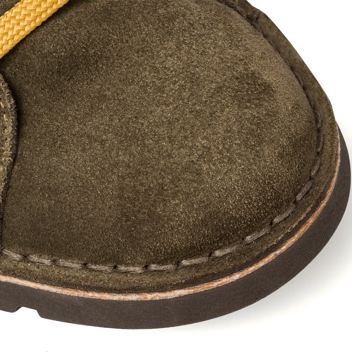 Sneakers alte in pelle verdi da uomo con lacci bicolore Primopiano - Image 5