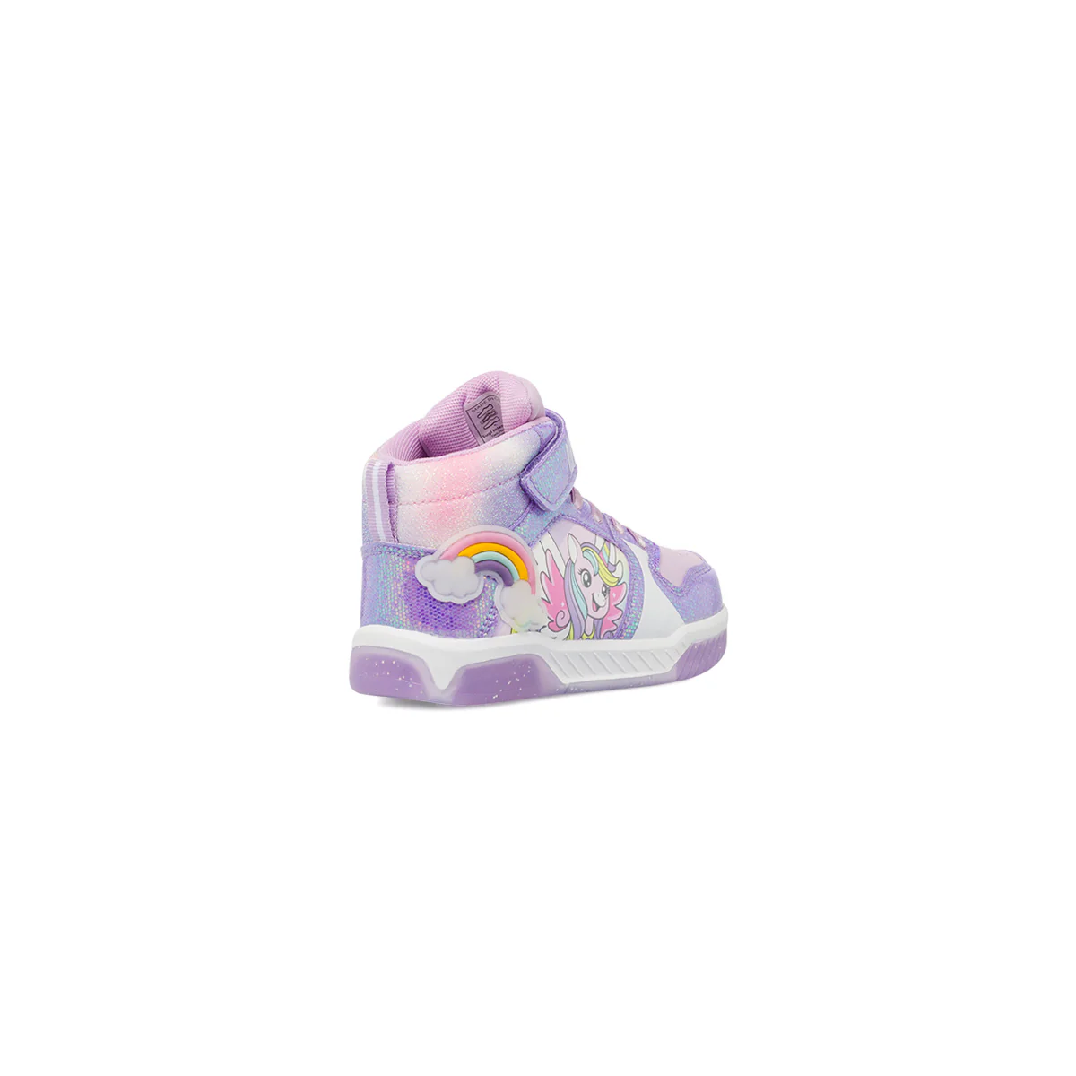 Sneakers alte lilla da Bambina con Luci Unicorno - Image 3