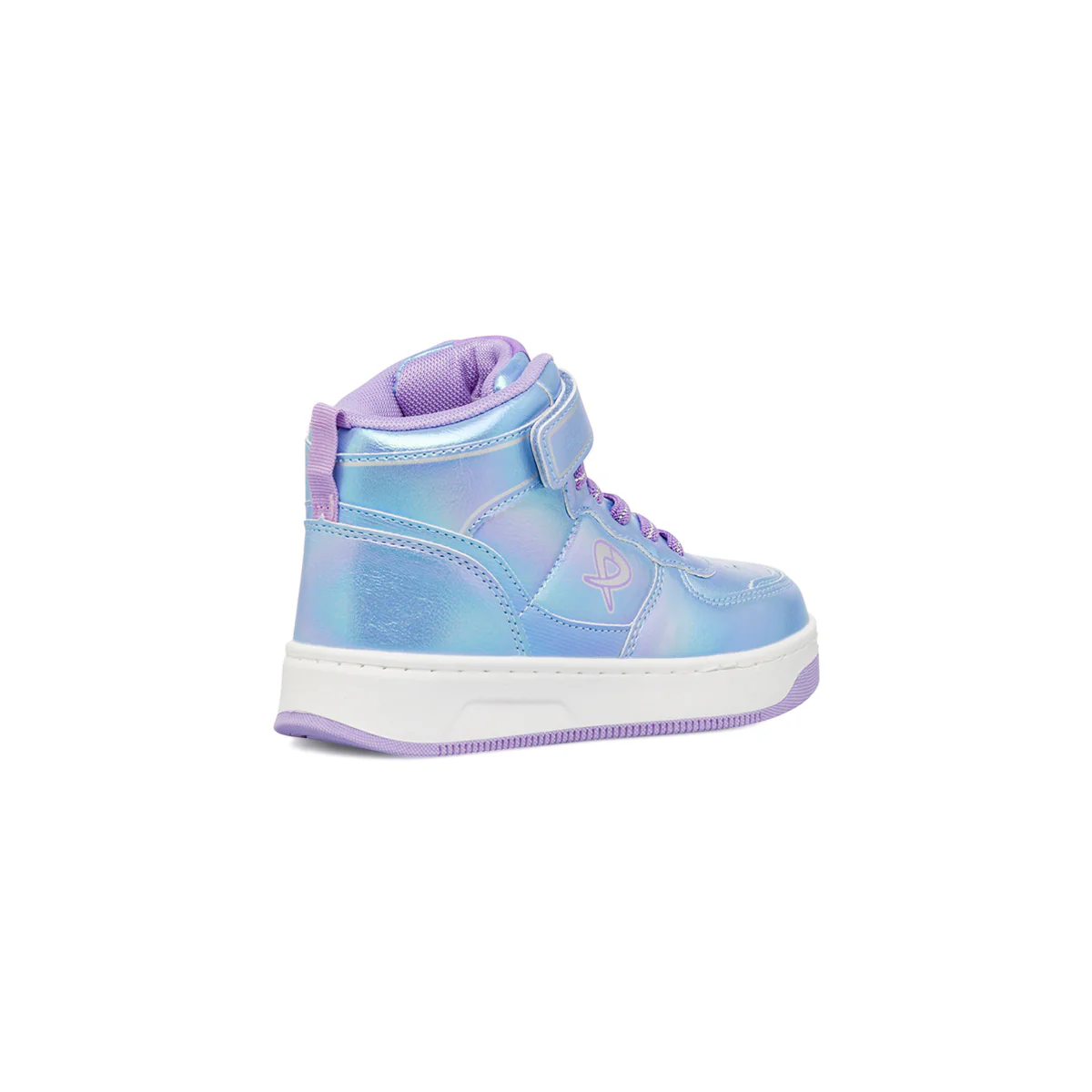 Sneakers alte lilla metallizzato da ragazza P Go - Image 3