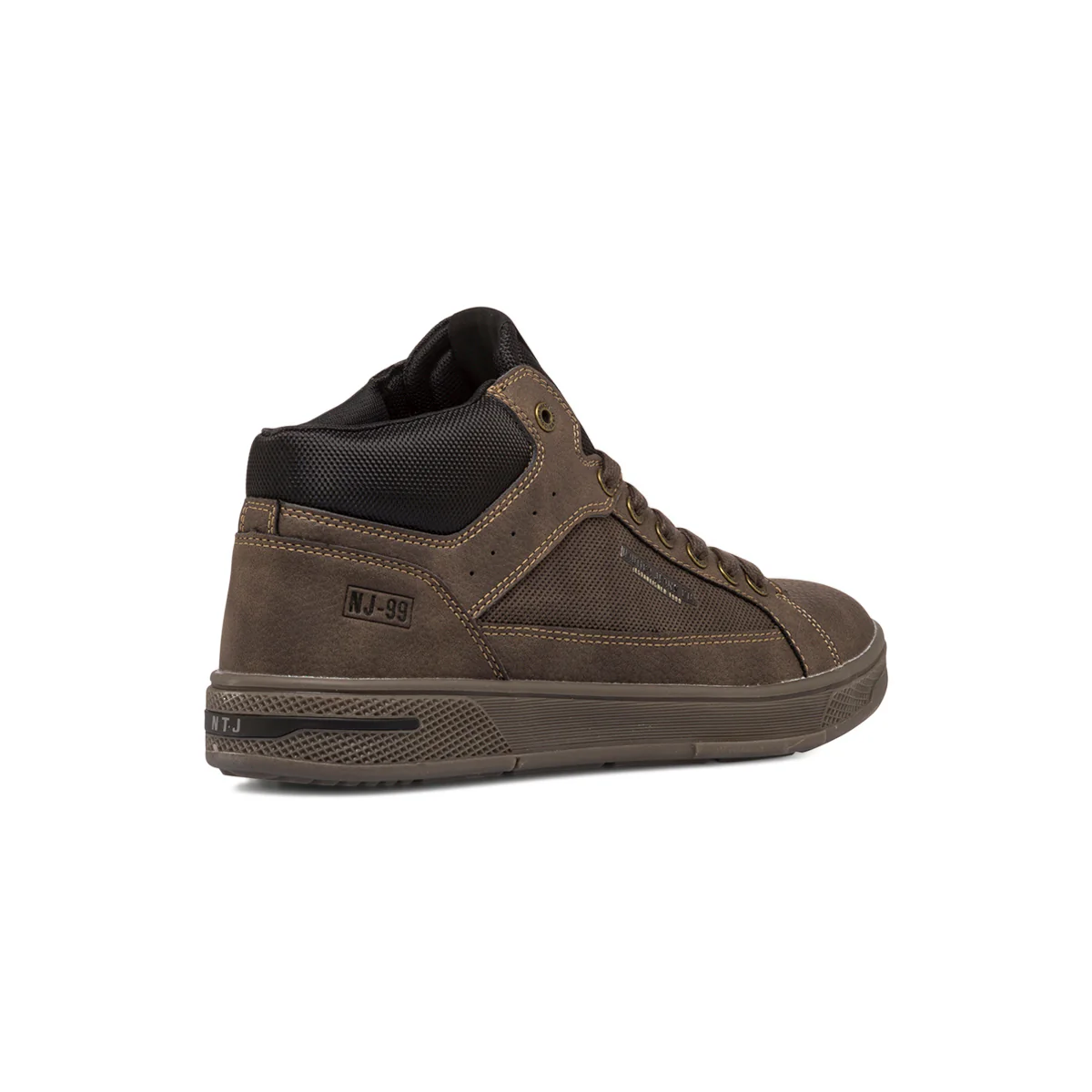 Sneakers alte marroni da uomo con dettagli in nero Nautica - Image 3