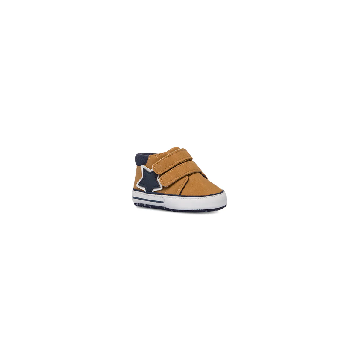 Sneakers alte marroni primi passi con dettagli blu Chicco - Image 2