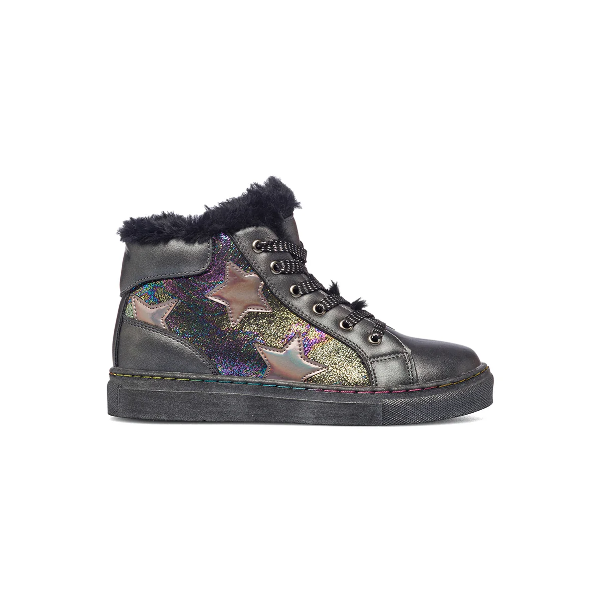 Sneakers alte nere con colletto imbottito Le scarpe di Alice