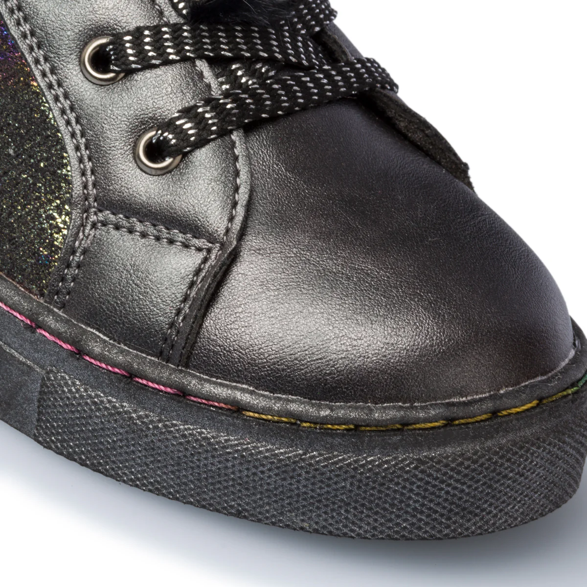 Sneakers alte nere con colletto imbottito Le scarpe di Alice - Image 6