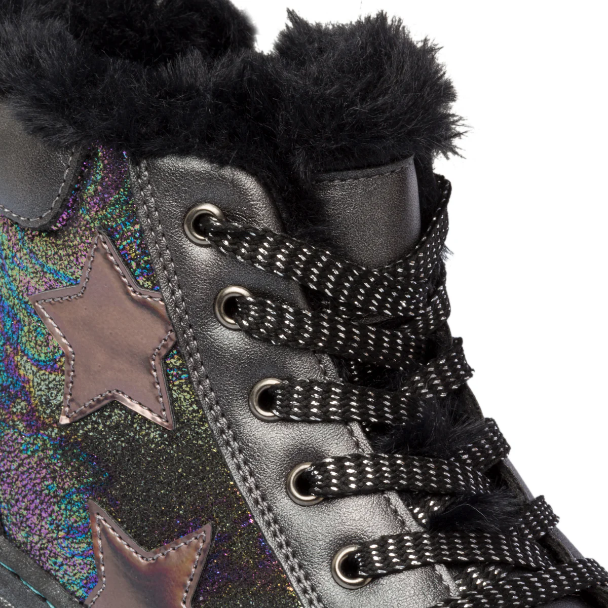 Sneakers alte nere con colletto imbottito Le scarpe di Alice - Image 7