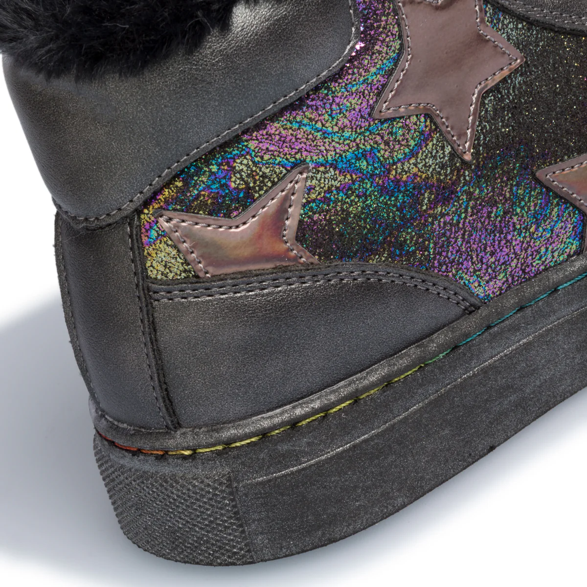 Sneakers alte nere con colletto imbottito Le scarpe di Alice - Image 8