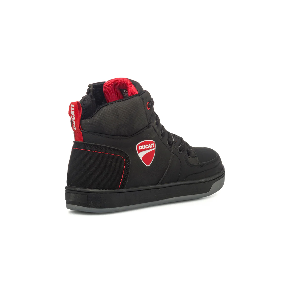 Sneakers alte nere con logo laterale Ducati - Image 3