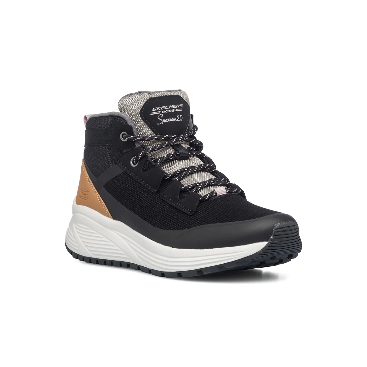 Sneakers alte nere con sottopiede Memory Foam Skechers Bobs Sparrow 2.0 - Image 2
