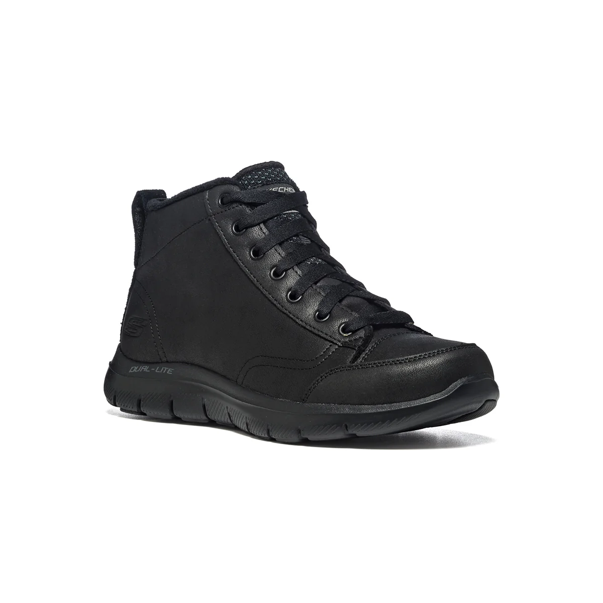 Sneakers alte nere con suola Dual-Lite Skechers - Image 2