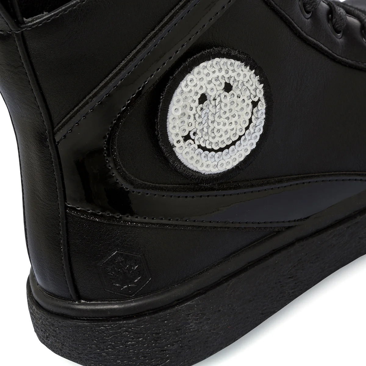 Sneakers alte nere da bambina con emoji Lumberjack Doda - Image 2