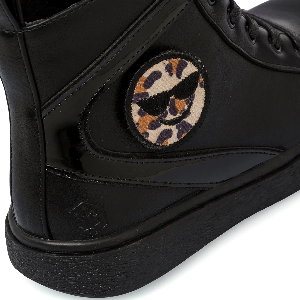 Sneakers alte nere da bambina con emoji Lumberjack Doda - Image 4