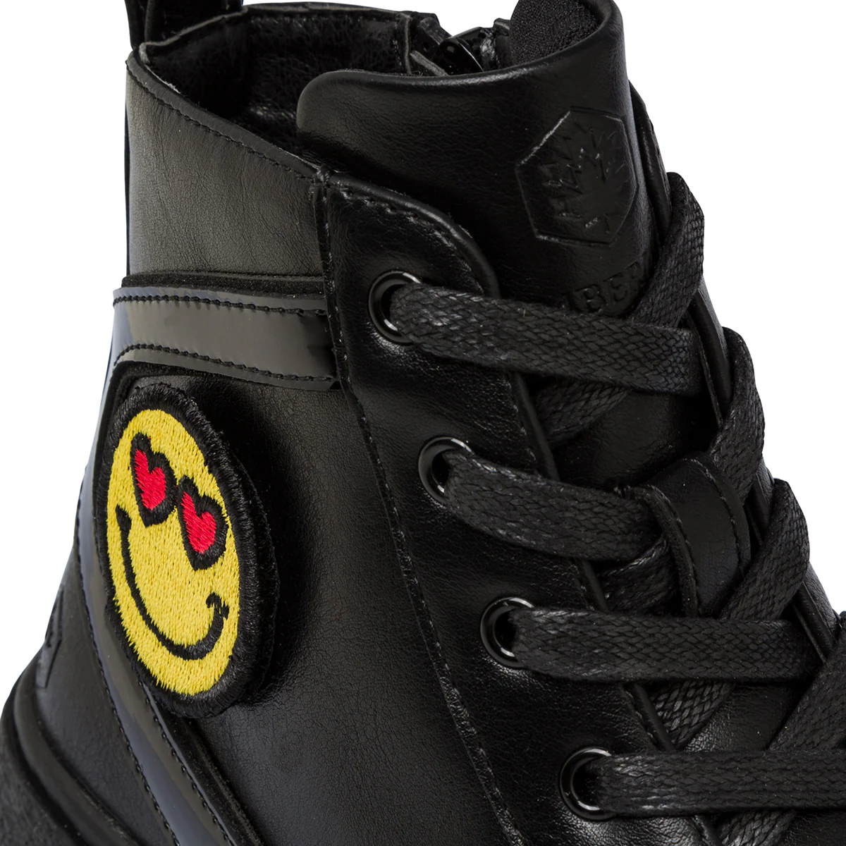 Sneakers alte nere da bambina con emoji Lumberjack Doda - Image 9