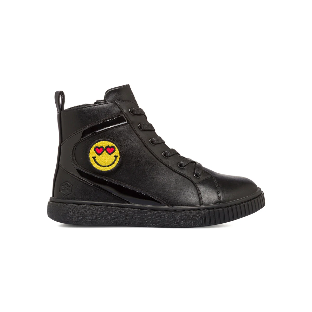 Sneakers alte nere da bambina con emoji Lumberjack Doda
