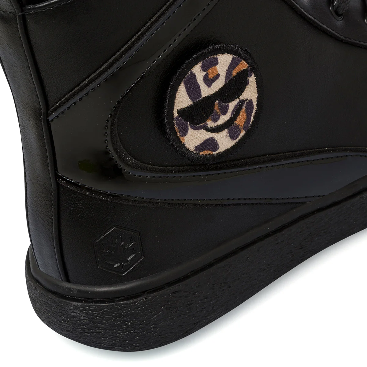 Sneakers alte nere da bambina con emoji Lumberjack Doda - Image 2
