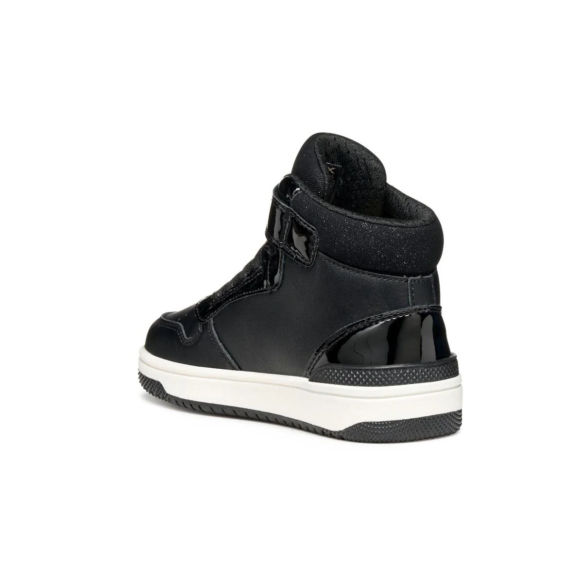 Sneakers alte nere da Bambina con suola traspirante Geox - Image 3