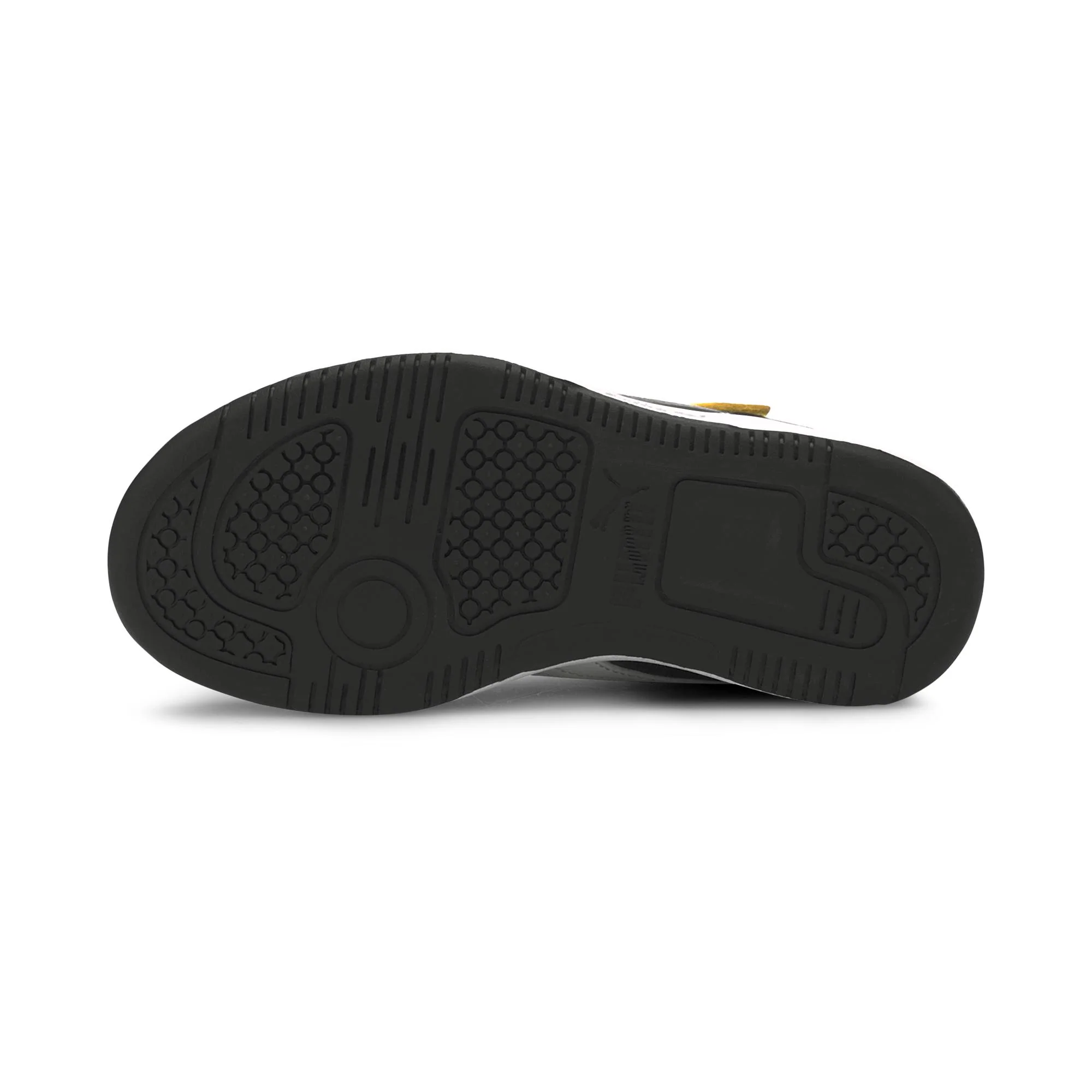 Sneakers alte nere da bambino con dettagli gialli Puma Rebound Layup SL V PS - Image 4