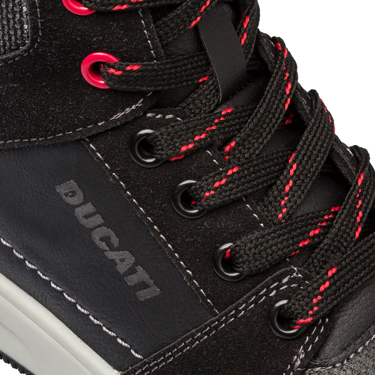 Sneakers alte nere da bambino con dettagli rossi Ducati Spike Mid - Image 7