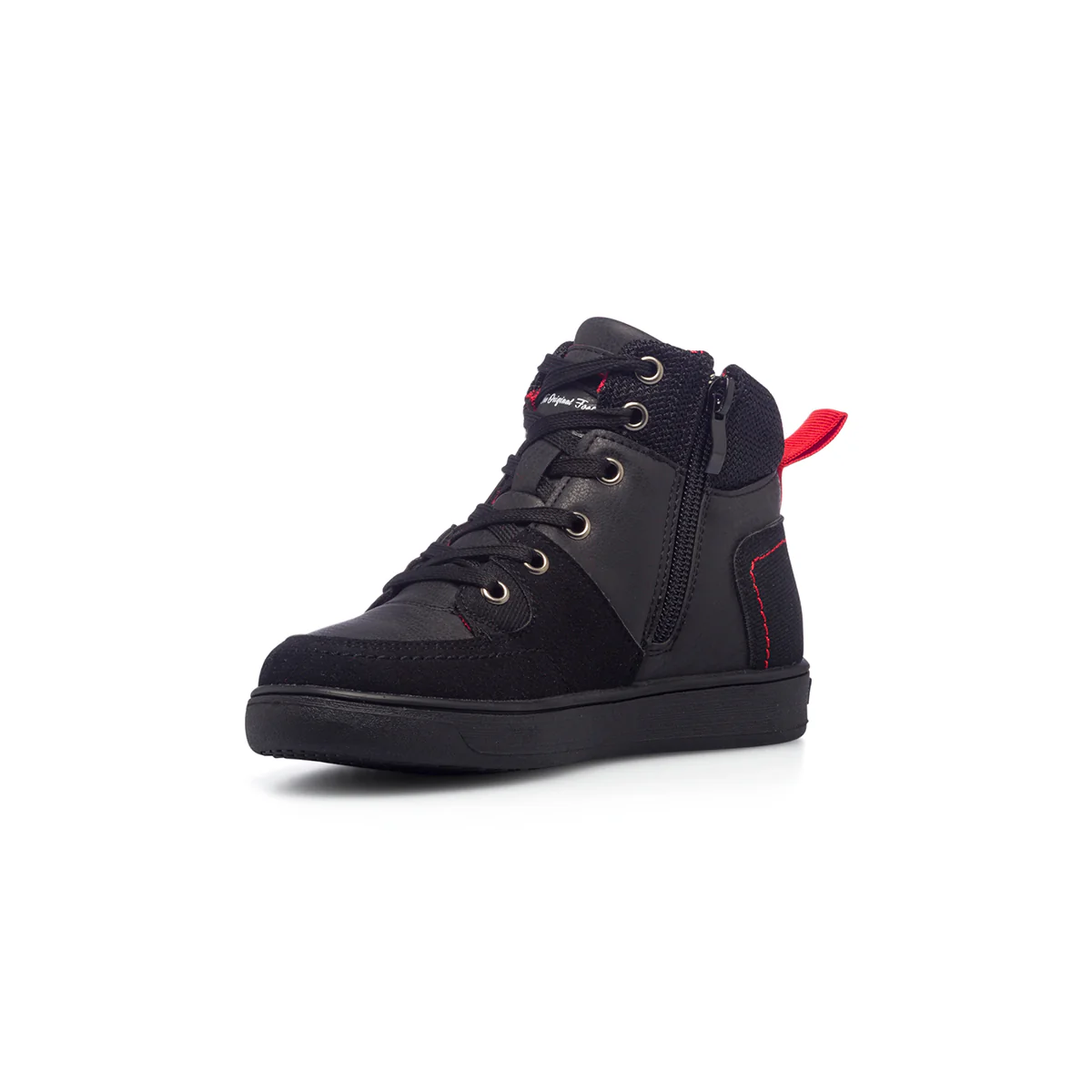 Sneakers alte nere da bambino con logo laterale Ducati - Image 4