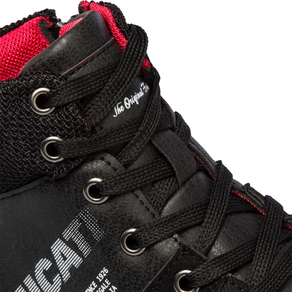 Sneakers alte nere da bambino con logo laterale Ducati - Image 7