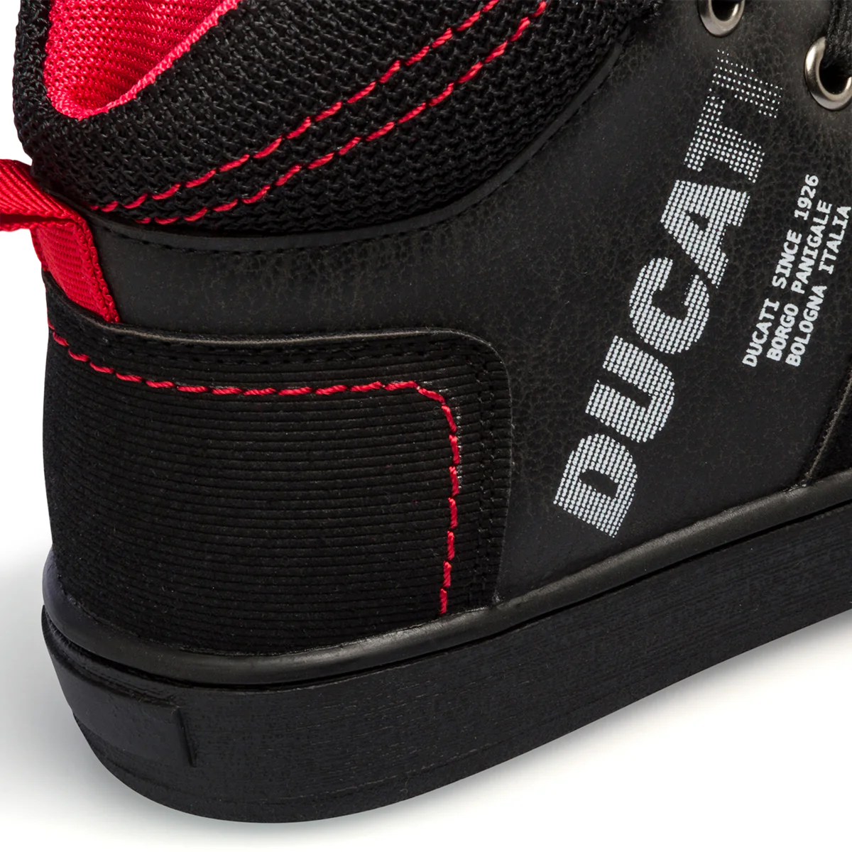 Sneakers alte nere da bambino con logo laterale Ducati - Image 8