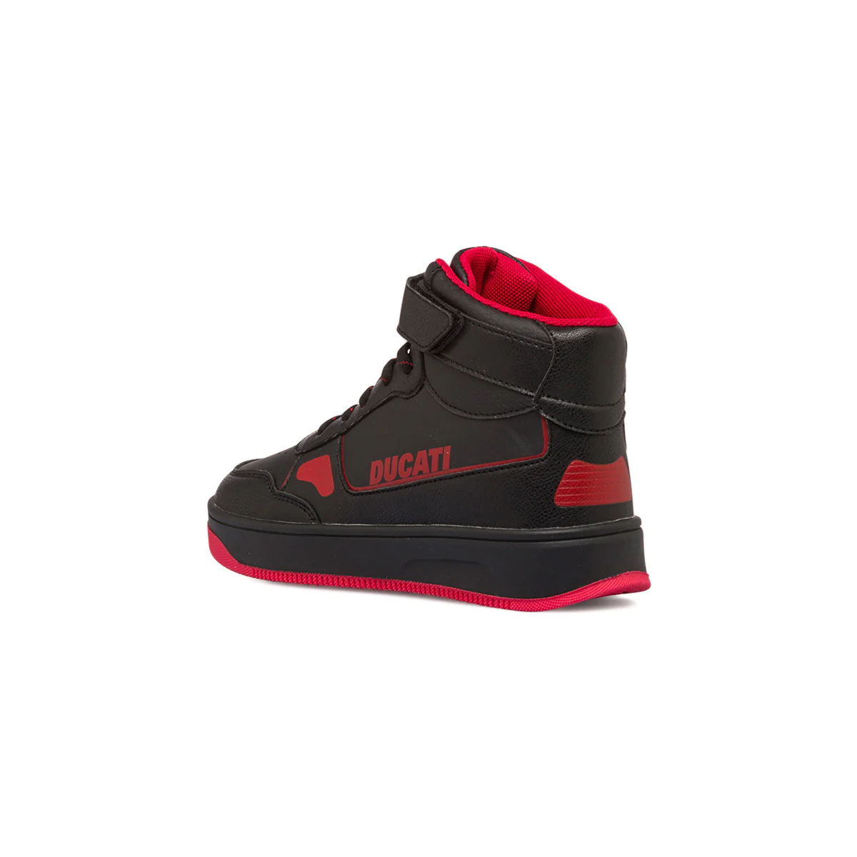 Sneakers alte nere da bambino con logo laterale Ducati Valencia 4 Mid Ps - Image 3