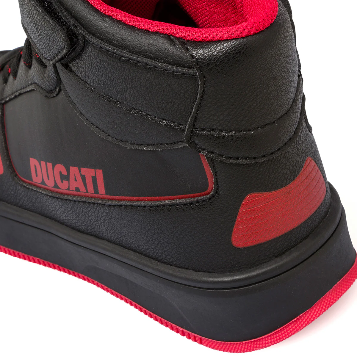 Sneakers alte nere da bambino con logo laterale Ducati Valencia 4 Mid Ps - Image 8