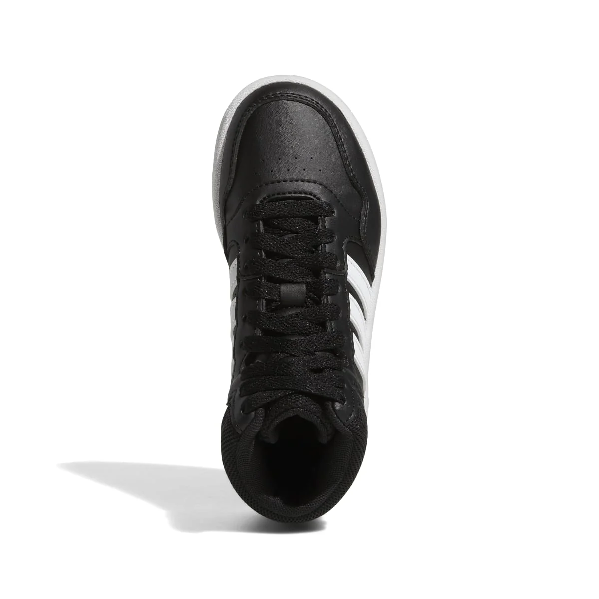 Sneakers alte nere da bambino con strisce a contrasto adidas Hoops Mid 3.0 K - Image 2